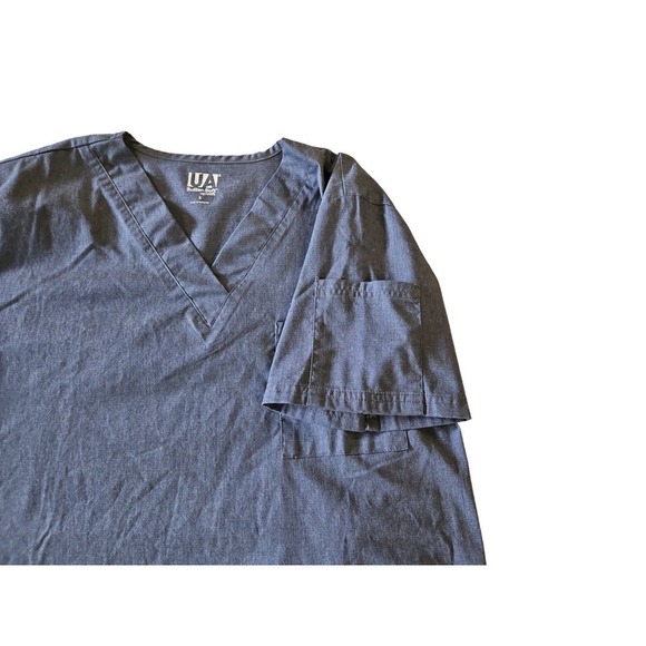 UA Butter-Soft Unisex 6 Pocket V-Neck Scrub Top Sz Small - Picture 6 of 9